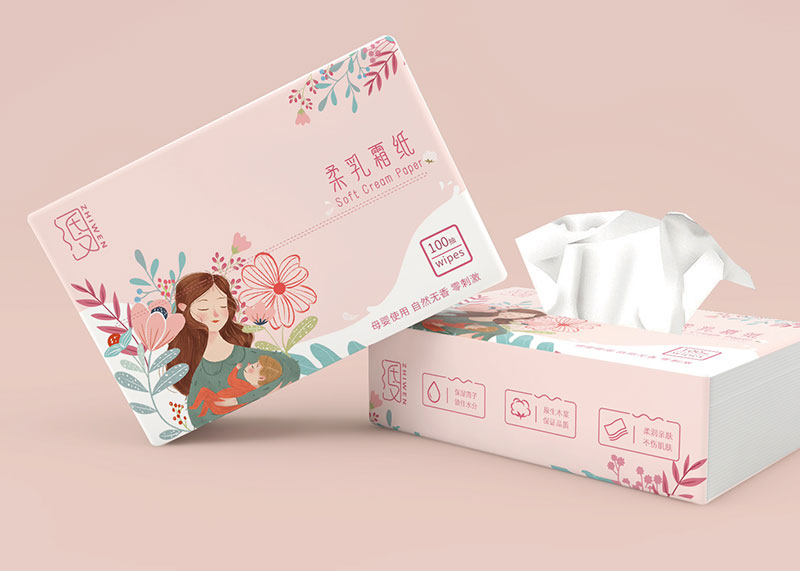 電商高端紙巾產品包裝設計