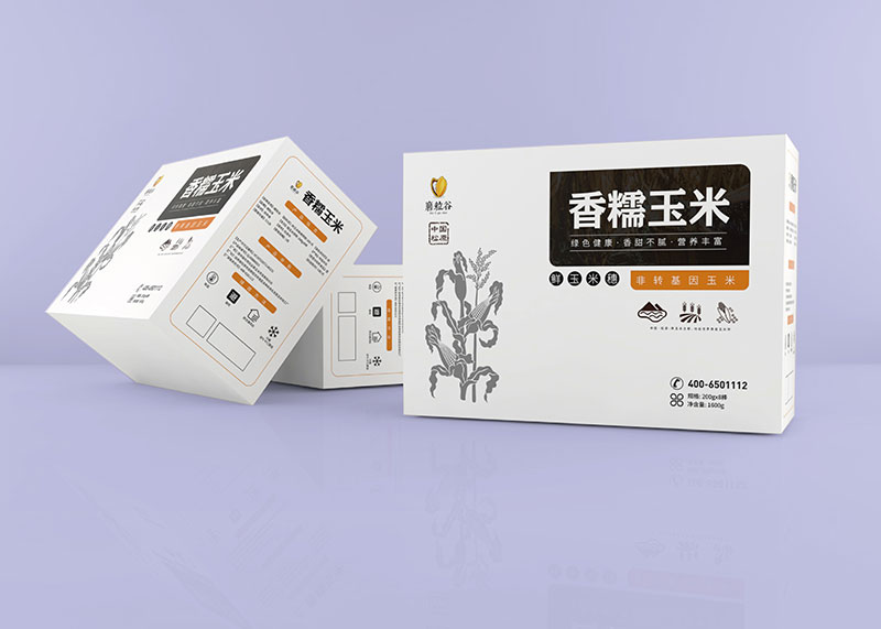  甜糯黑玉米包裝設計，甜糯黃玉米包裝設計